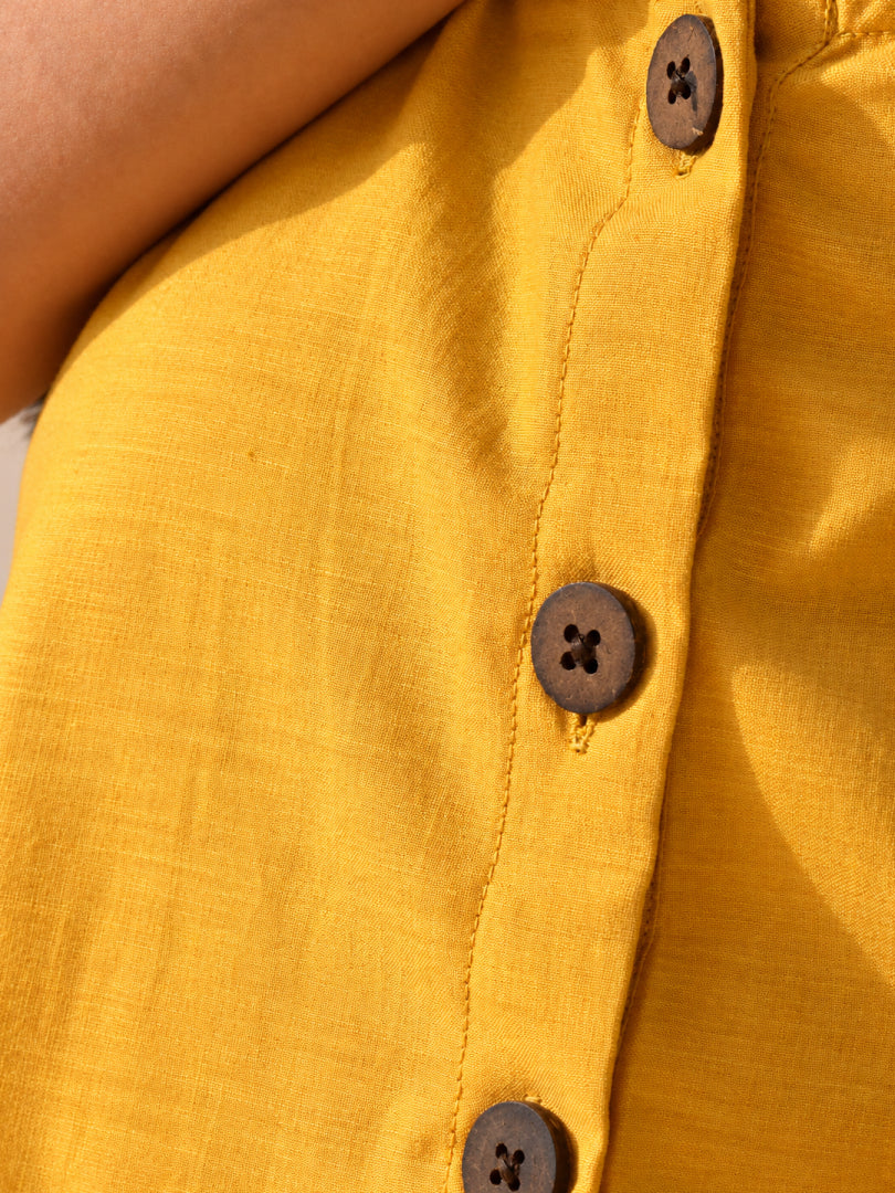 "Dhoop" - Crop top with button accents