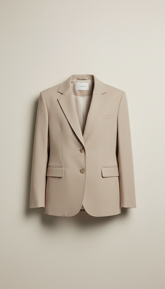 Minimalist Blazer with Streamlined Closure