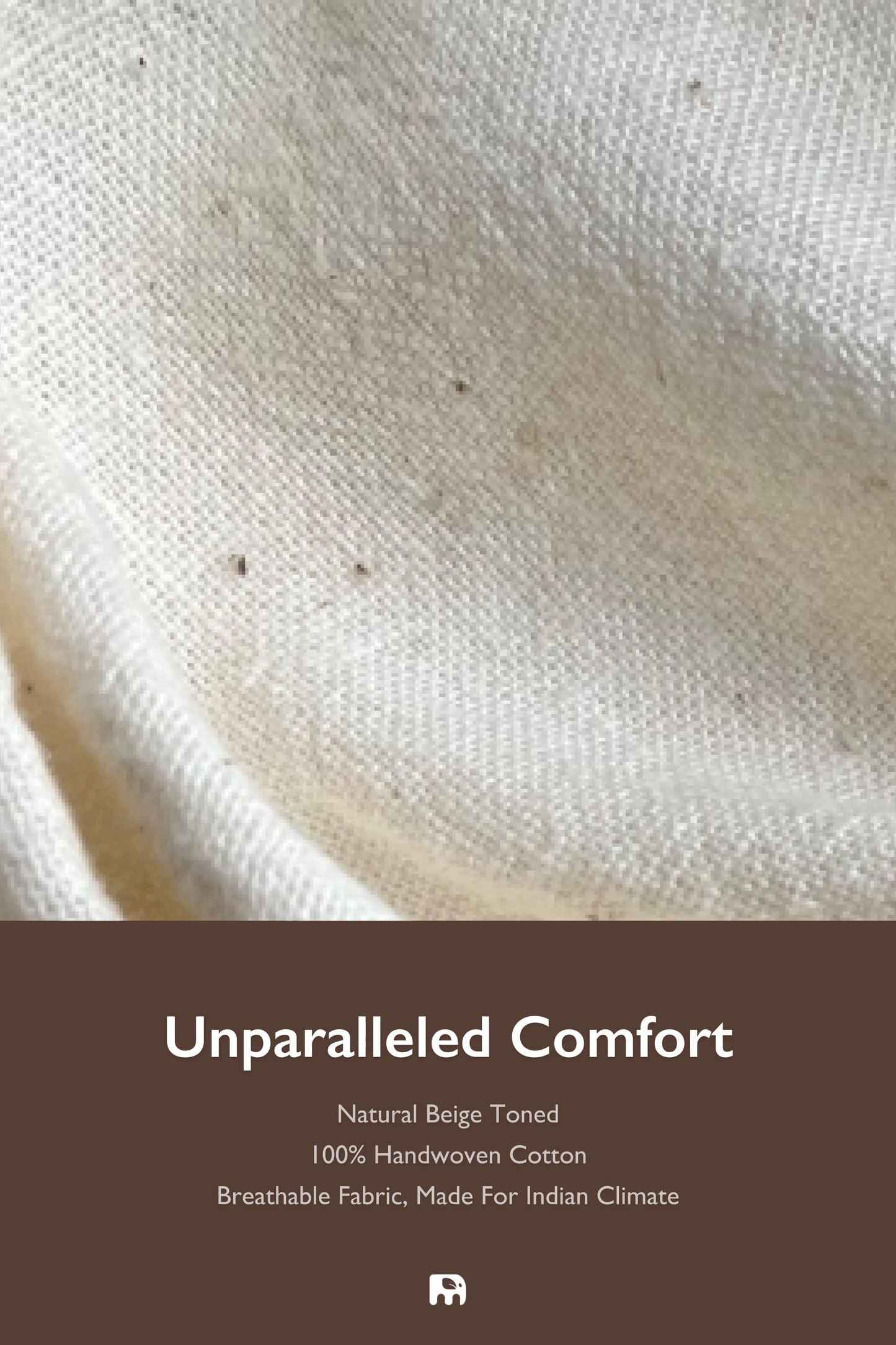 "Dheemi Lau" - Beige Sleeveless Cotton Top Side Button Detailed